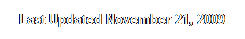 Text Box: Last Updated November 21, 2009
